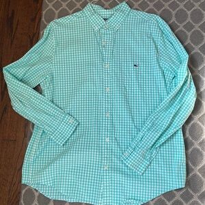 Vineyard vines checkered classic men’s button down